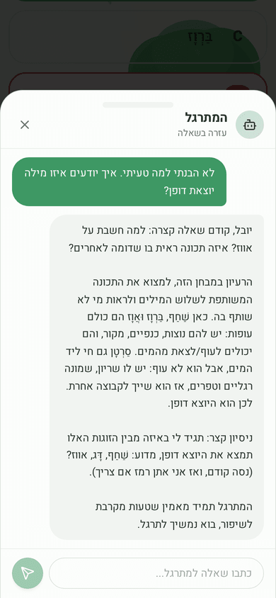 יוצא דופן מילולי: המתרגל מסביר למה דווקא המילה הזאת
