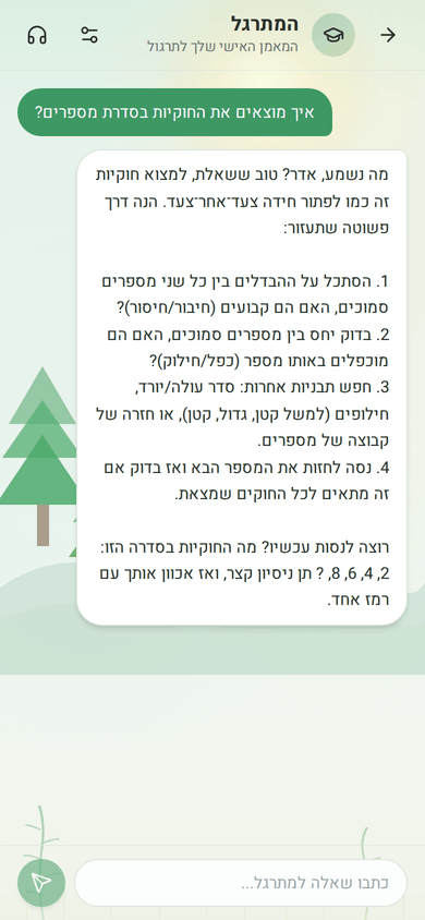 המורה האישי: שואלים במילים שלכם