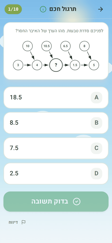 סדרת טבעות מהתרגול החכם של הניסיון החינמי
