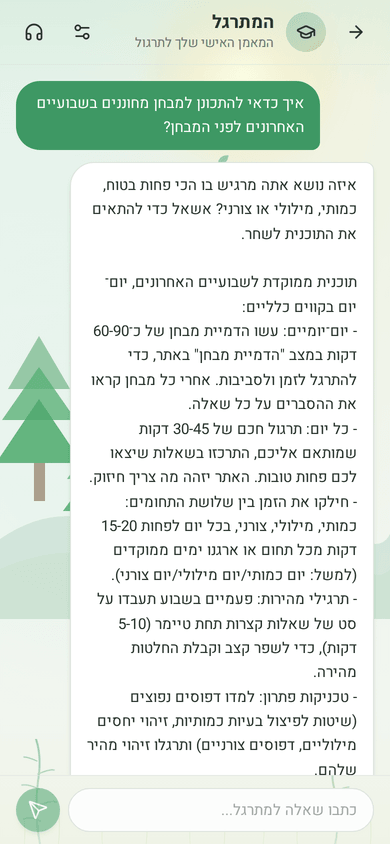 המורה האישי: שואלים במילים שלכם